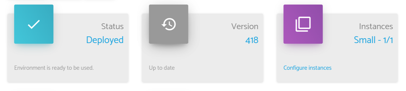 App environment details