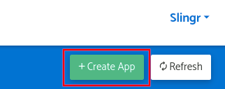 Create new app from Apps