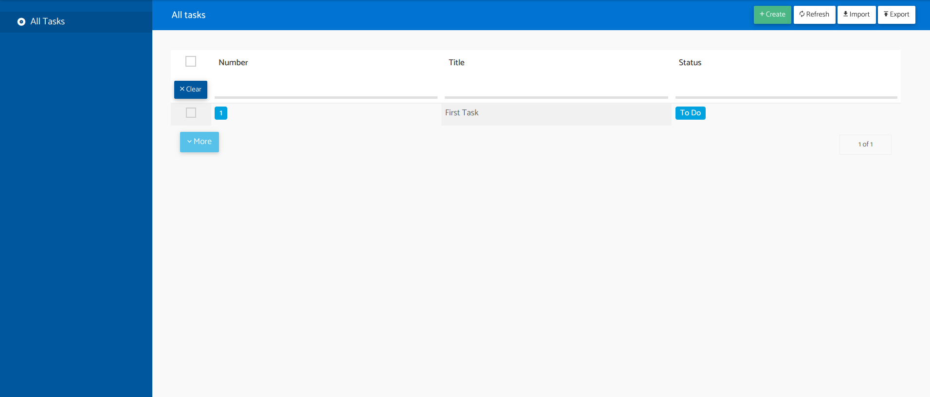 Runtime grid view with data