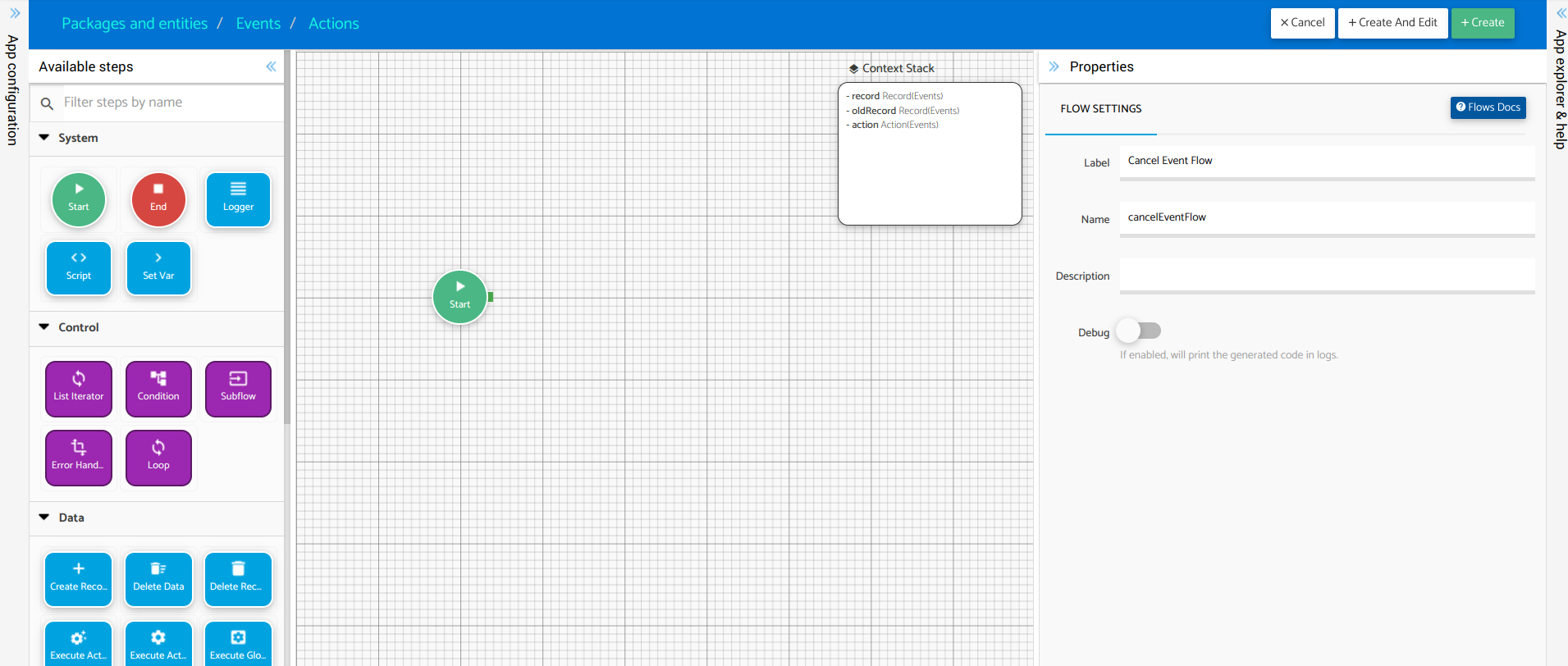 Flow designer
